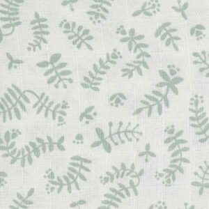 Swaddles - Hydrofiele multidoeken Organic Botanic Stonegreen - Wit/Groen - 120 x 120 cm - set 2 stuks - Briljant Baby