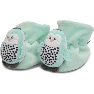Babypantoffels Hello Little One Pinguin - Mint - One size - Tiamo