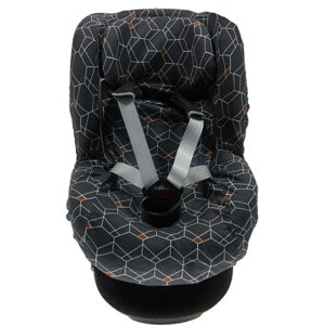Autostoelhoes Deco Antra - Grijs/Wit - Maat 1+ met rugsteun - Briljant Baby