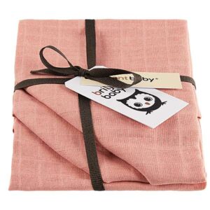 Luiers hydrofiel Uni Pink - Roze - 70 x 70 cm - set 3 stuks - Briljant Baby