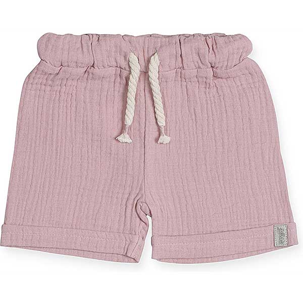 Een gave roze short voor jouw kleintje uit de Wrinckled Pink collectie van Jollein. De tailleband is voorzien van elastiek en een koord. Gemaakt van biologisch katoen. 