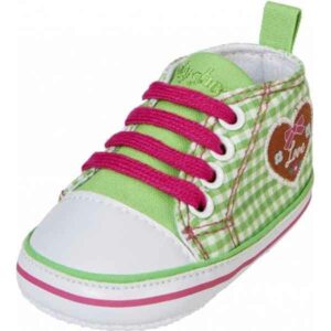 Babygympen Canvas - Groen/Roze - Maat 17 - Playshoes