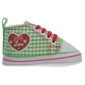 Babygympen Canvas - Groen/Roze - Maat 17 - Playshoes