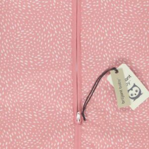 Winter Slaapzak Minimal Pink - Roze/Wit - Maat 110 cm - 18/36 maanden - Briljant Baby