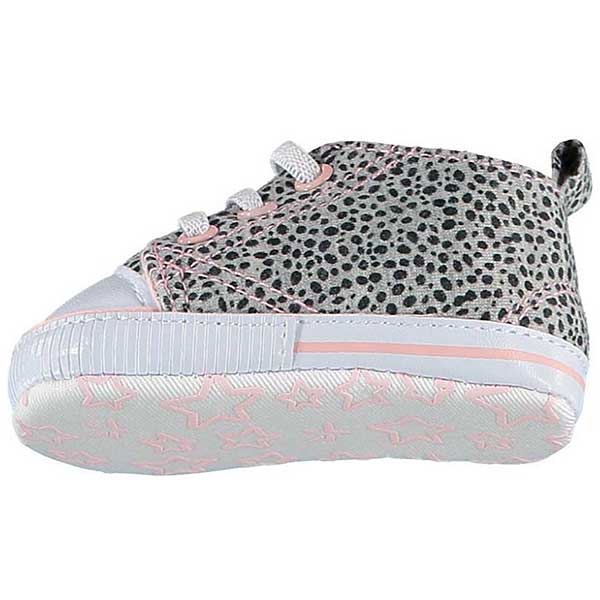 babyschoenen XQ Footwear met dierenprint en antislipzool voor baby meisjes eerste stapjes