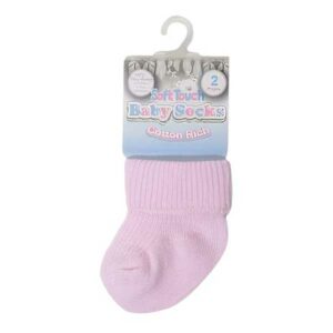 Babysokken Tiny Baby - Roze - Maat Newborn - Soft Touch