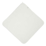 Handige en zachte witte badstof badcape van Jollein uit het Design Basics – Ivory. Deze badcape is onder andere te gebruiken na het badderen of na het babyzwemmen.