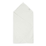 Handige en zachte witte badstof badcape van Jollein uit het Design Basics – Ivory. Deze badcape is onder andere te gebruiken na het badderen of na het babyzwemmen.