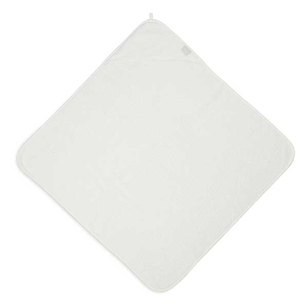 Handige en zachte witte badstof badcape van Jollein uit het Design Basics – Ivory. Deze badcape is onder andere te gebruiken na het badderen of na het babyzwemmen.