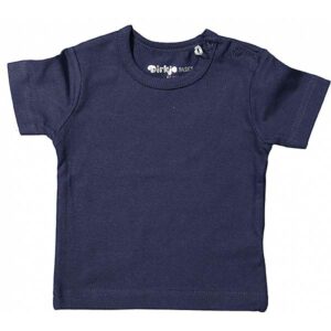 T-Shirt korte mouw Basics Navy - Donkerblauw - Maat 104 - Dirkje Babywear