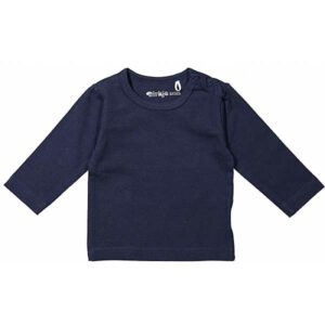 T-Shirt lange mouw Basics Navy - Donkerblauw - Maat 110 - Dirkje Babywear