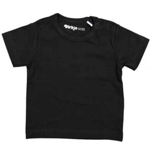 T-Shirt korte mouw Basics Black - Zwart - Maat 110 - Dirkje Babywear