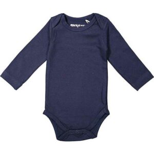Een makkelijk basic rompertje in de kleur donkerblauw uit de collectie basics van Dirkje Babywear. Rompertje heeft lange mouwen en is gemaakt van katoen. 
