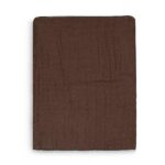 Zacht lakentje gemaakt van hydrofiel katoen in de kleur Chesnut van Jollein. Heerlijk zacht en zeer geschikt voor de tere en gevoelige babyhuid.
