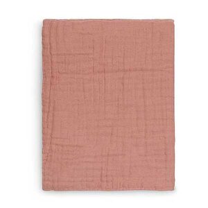 Zacht lakentje gemaakt van hydrofiel katoen in de kleur Rosewood van Jollein. Heerlijk zacht en zeer geschikt voor de tere en gevoelige babyhuid.