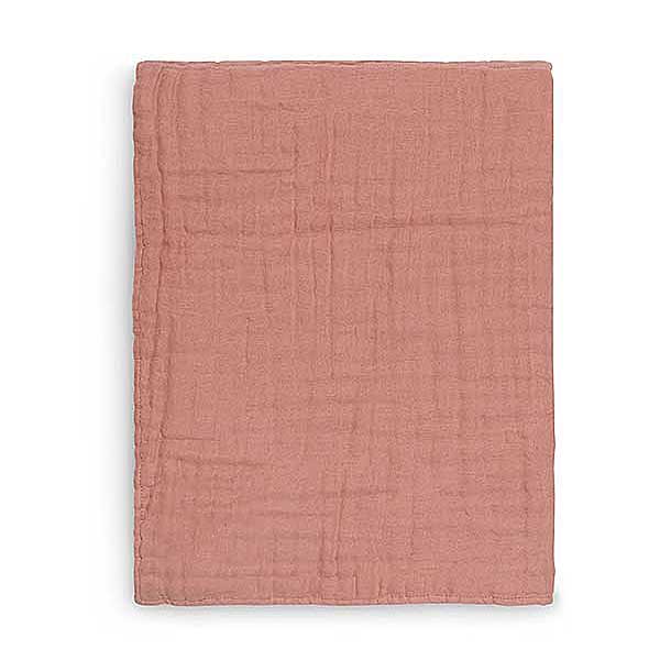 Zacht lakentje gemaakt van hydrofiel katoen in de kleur Rosewood van Jollein. Heerlijk zacht en zeer geschikt voor de tere en gevoelige babyhuid.