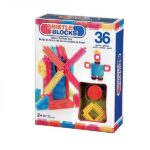 Leuke gekleurde blokken met diverse uitstekels om leuke figuren te maken. Bouw de voorbeeld figuurtjes of laat de creativiteit van jouw kleintje zijn gang gaan.