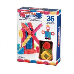 Gekleurde bouwstenen box - Multicolor - 36 stuks - Bristle Blocks