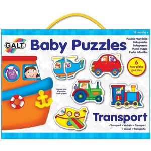 Baby puzzels transport  - 6 x 2 stukjes - Galt