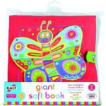 Dit zachte reuzenboek heeft acht verschillende bladzijden met verschillende structuren en activiteiten. Alle bladzijden hebben een knipservulling, maar er zijn ook bladzijden met een spiegeltje, piepje of vleugels met een knispergeluidje.