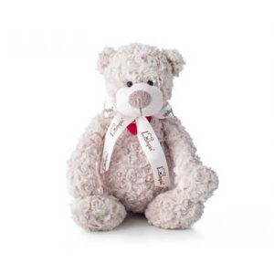 Knuffel Spencer bear with ribbon - Pluche - Creme - 26 cm - Lumpin