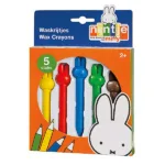 Voor de kleintjes onder ons hebben wij deze Nijntje waskrijtjes. Zonder dat er hard gedrukt hoeft te worden krijg je met gemakt de kleuren van deze krijtjes op papier. Elk krijtje heeft een uiteinde in de vorm van het hoofd van Nijntje.