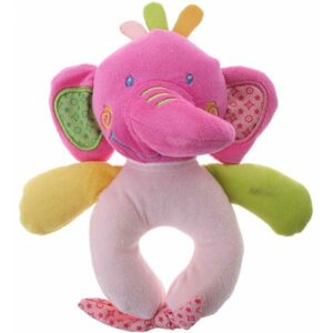 Rammelaar Olifant - Roze 16 cm - Eddy Toys