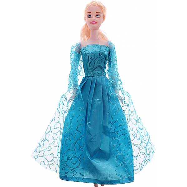 Deze leuke tienerpop heeft blond haar en een mooi blauw jurk met kant. In de verpakking zitten ook allerlei leuke accessoires. Hiermee kan je veel speelplezier hebben.