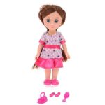 Johntoy tienerpop Lily Dolls met accessoires in roze en lila kleuren voor fantasierijk speelplezier