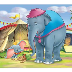 Legpuzzel Dumbo & mama - 24 stukjes - King