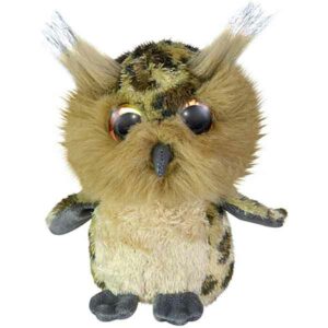 Knuffel Owl Bubi - Pluche - Beige/Bruin - 15 cm - Lumo Stars