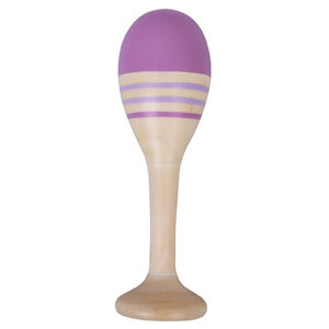 Mama Memo houten sambabal - paars - 15 cm