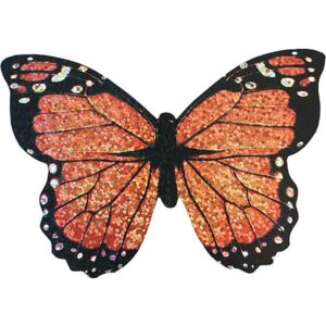 Mini-vlieger met touw Vlinder - Rood/Oranje - 10 cm - Moses