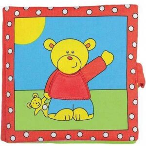 Babyboekje bedtijd voor Teddy - Rood/Geel/Blauw/Groen - 16 cm - Galt