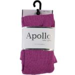 Deze leuke maillot in de kleur Mauve/Paars van het merk Apollo zorgt er voor dat je kindje geen koude beentjes krijgt als ze een jurkje of rokje draagt met de wat koudere dagen.