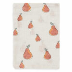 Leuke hydrofiele washandjes van Jollein met perenprint uit de collectie Pear kun je goed gebruiken bij het badderen en zijn ook handig voor onderweg.