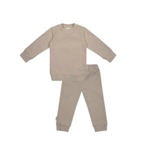 Pyjama Silver - Taupe - Maat 80 - Little Indians - GOTS keurmerk