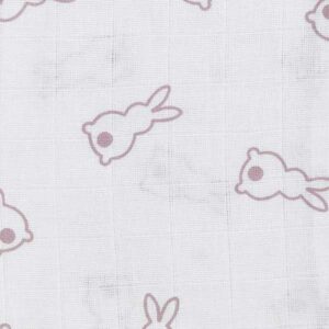 Monddoekjes - Hydrofiele spuugdoekjes Baby X Mrs. Keizer Rabbit Lilac - Wit/Lila - 30 x 30 cm - set van 3 stuks - Meyco