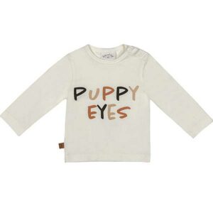 Shirt lange mouw Playtime - Puppy Eyes - Ecru - Frogs and Dogs