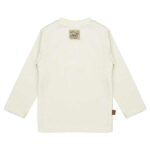 Een stoer shirtje in de kleur creme uit de collectie Friends in de Wild van Frogs and Dogs met de tekst Wild by Nature en een afbeelding van een bruine beer.