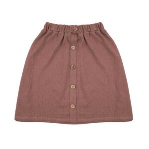 Deze maxi rok Burlwood komt uit de collectie van Little Indians. Het rokje heeft aan de voorkant sierknoopjes. Gemaakt van biologisch katoen.