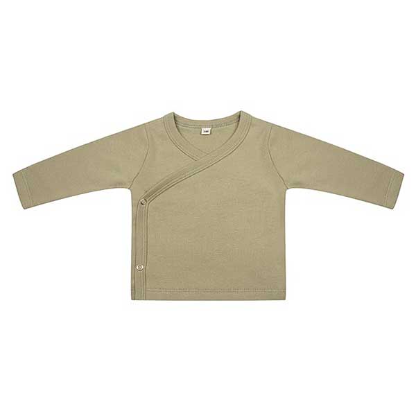 Dit mooie shirt lange mouw Sponge komt uit de collectie van Little Indians. Het shirtje heeft een overslagsluiting. Gemaakt van biologisch katoen.