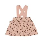 Een schattig roze rokje met bretels voor jouw kleine meid uit de collectie Wild about You van Frogs and Dogs. Het rokje heeft een speelse panterprint.