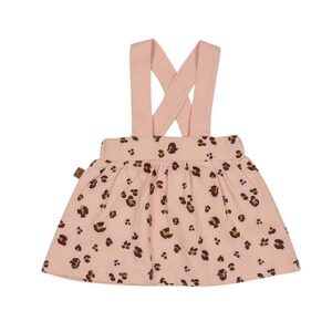 Een schattig roze rokje met bretels voor jouw kleine meid uit de collectie Wild about You van Frogs and Dogs. Het rokje heeft een speelse panterprint.