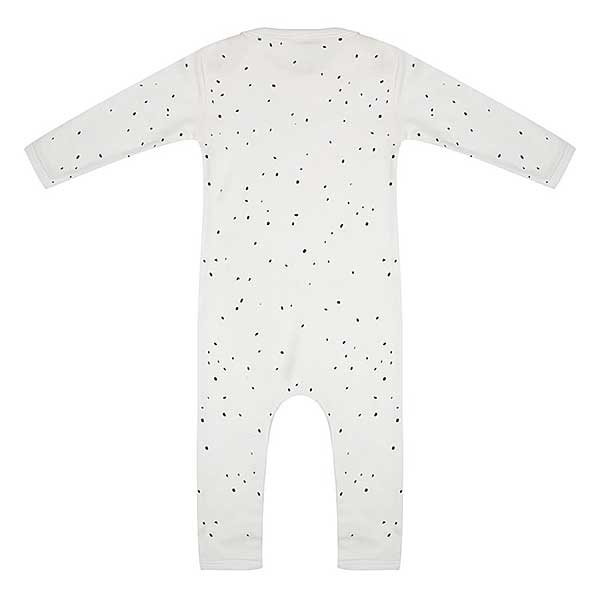 Een leuk boxpakje Cloud Dancer voor jouw kleintje met een stippenprint in de kleuren wit en zwart uit de collectie van Little Indians.