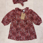 Frogs and Dogs jurkje lange mouw bloemenprint en roodborstjes uit de Little Robin collectie