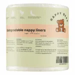 Een rol met 100 inlegvellen voor de wasbare luiers van HappyBear Diapers. Ze zijn geschikt voor alle wasbare luiers van het merk. 