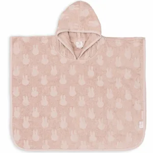 Een heerlijke zachte badponcho in de kleur oudroze van het merk Jollein. Het design van deze badponcho is Nijntje en is gemaakt van badstof katoen. Heerlijk warm en makkelijk voor na het douchen of badderen.