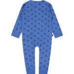 Een heerlijk zacht boxpakje in de kleur blauw met een print van diverse logootjes uit de Handsome Academy collectie van Frogs and Dogs. Het boxpakje is ook geschikt om mee te slapen.