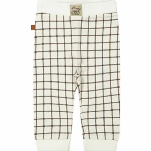Het geblokte broekje Checks in de kleuren ecru en bruin uit de Wild adventure collectie van Frogs and Dogs. Een stoer broekje met een elastische broeksband.